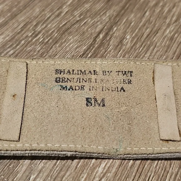Vintage Shalimar by TWT Beaded Statement Belt – Genuine Leather – 37" Length - Picture 3 of 5